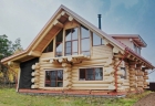 Проект деревянного дома из бревна с мансардой
