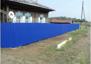 Забор из профлиста 1,5 м С10 с односторонним полимерным покрытием 