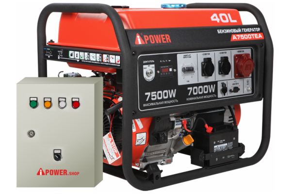 Бензиновый генератор A-iPower A7500TEA с электростартером и АВР