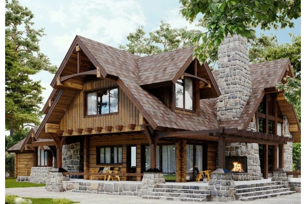 Проект канадского деревянного дома
